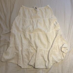 Gap white midi skirt